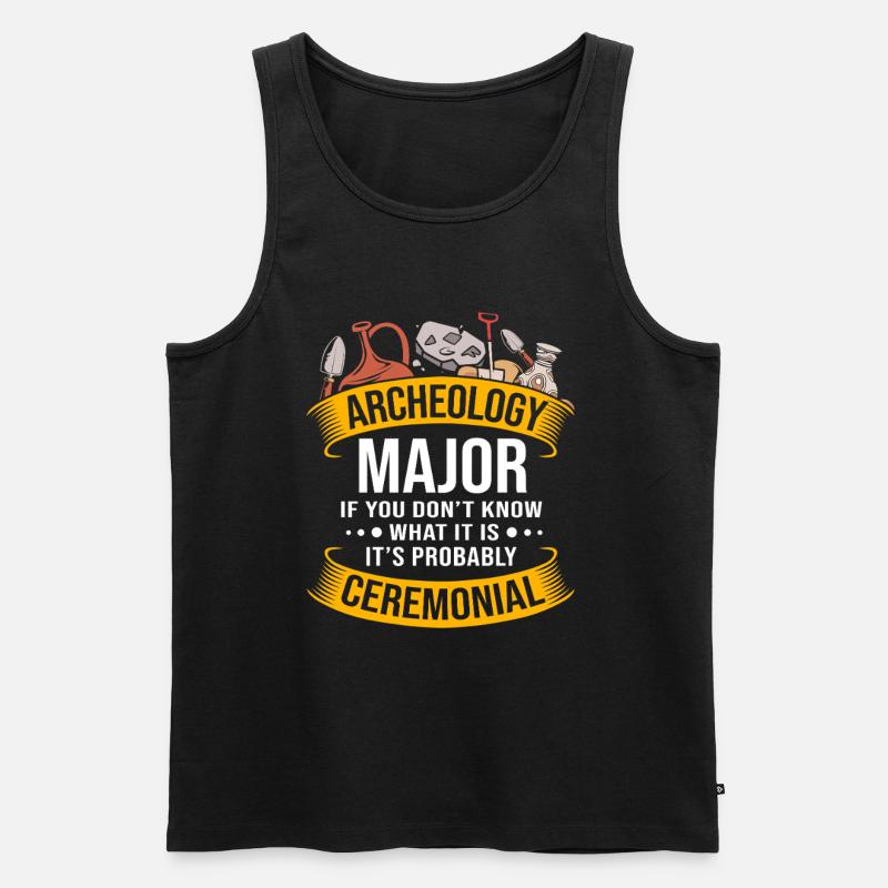Archäologie - Männer Premium Bio Tank Top - Schwarz