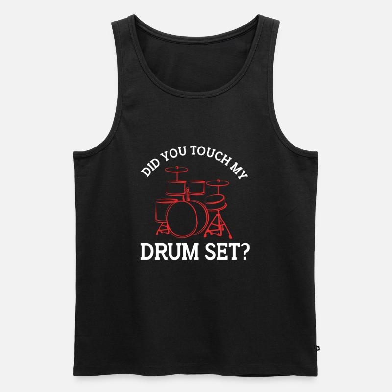 Drummer Drumsticks Drums - Men's Premium Organic Tank Top - black