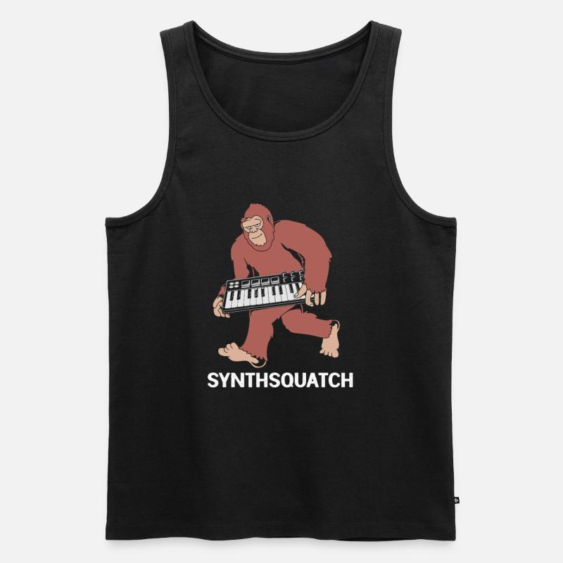 Djing Label Keyboard DJ - Männer Premium Bio Tank Top - Schwarz
