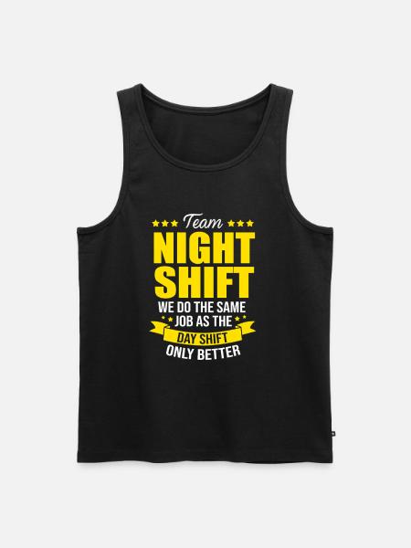 Natvagt sygeplejerske Hospital Sygepleje - Herre Premium økologisk tanktop - sort