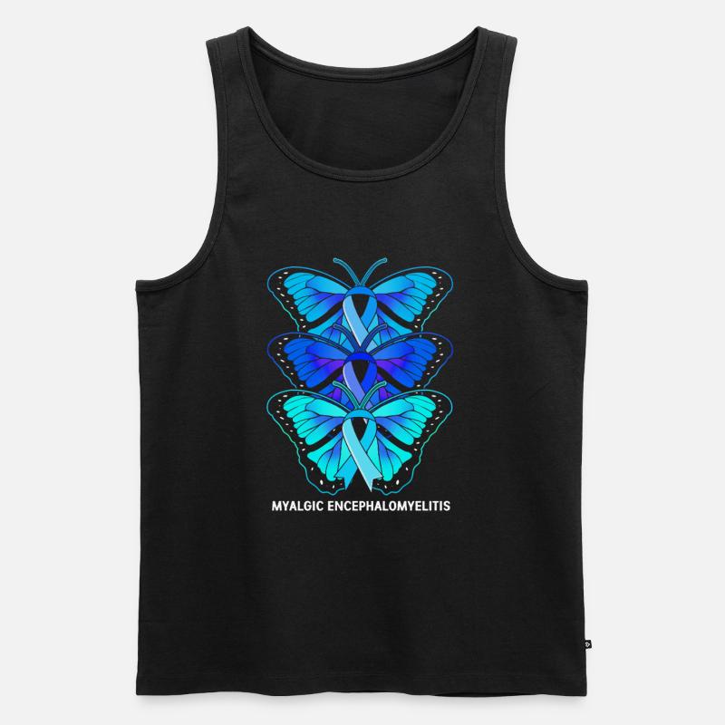 ME CFS - Männer Premium Bio Tank Top - Schwarz