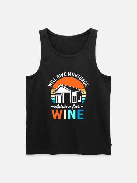 Debt Condominium Mortgage - Men's Premium Organic Tank Top - black