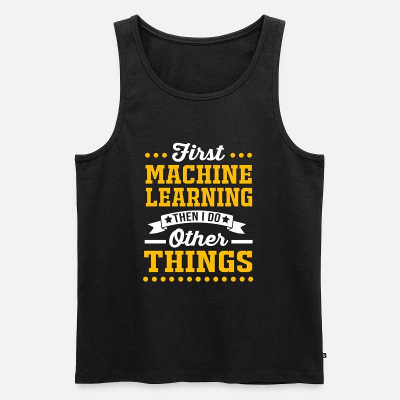 Programmer Coder GPT - Men's Premium Organic Tank Top - black