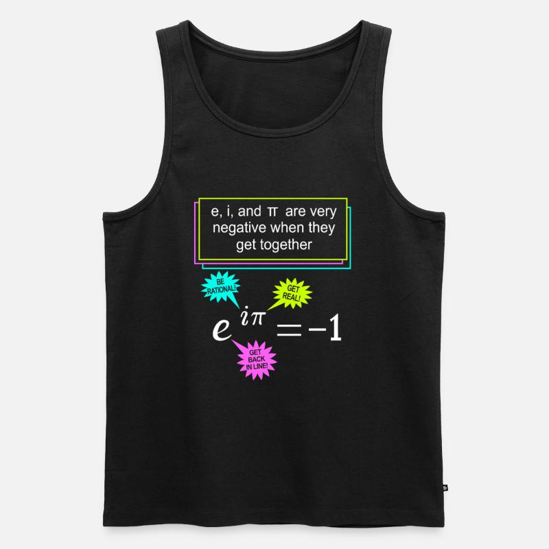 Mathematician Math Mathematical Mathematics - Men's Premium Organic Tank Top - black