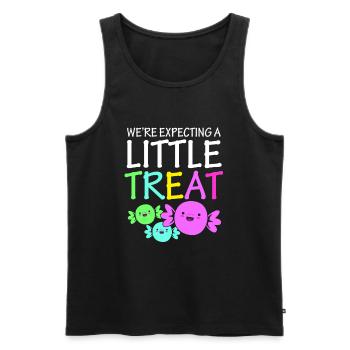 Gender Reveal Halloween Mom-to-be - Men's Premium Organic Tank Top - black - Front - Michal (187cm)