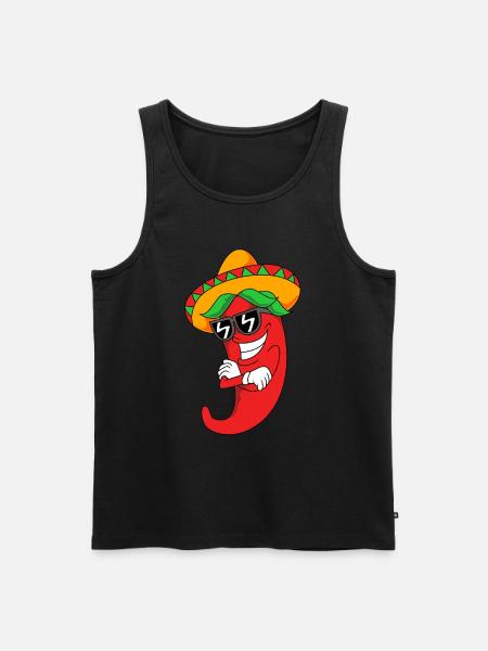 Chilli Chipotle Chili Pepper Jalapeno Hot Chili - Men's Premium Organic Tank Top - black