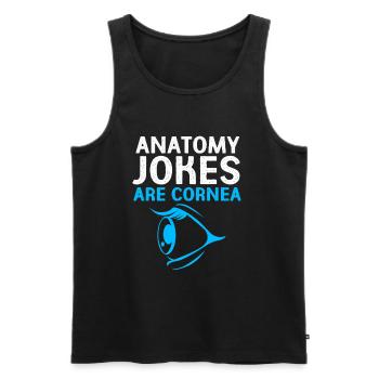 Ophthalmologist, Optician, Optician - Men's Premium Organic Tank Top - black - Front - AI Model Male 178 light (178cm)