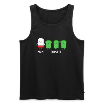 Drilling Mutter Mama - Männer Premium Bio Tank Top - Schwarz - Vorne - AI Model Male 178 light (178cm)