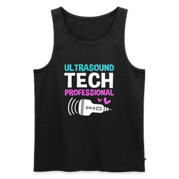 Ultrasonic Technician Ultrasonic Technician - Men's Premium Organic Tank Top - black - Front - AI Model Male 178 light (178cm)