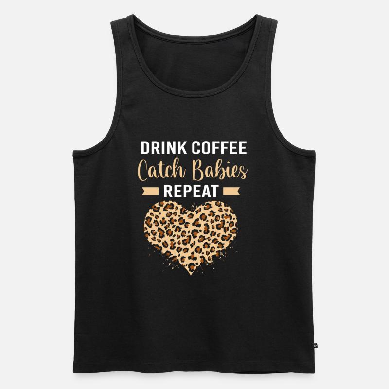 Entbindung Hebamme - Männer Premium Bio Tank Top - Schwarz