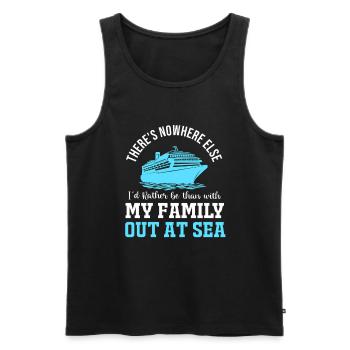 Cruise Cruise Ship - Men's Premium Organic Tank Top - black - Front - Michal (187cm)