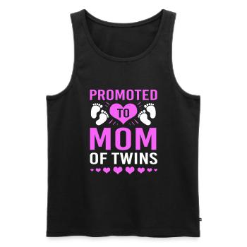 Zwillinge Mama Zwilling Mutter Geschenk - Männer Premium Bio Tank Top - Schwarz - Vorne - AI Model Male 178 light (178cm)
