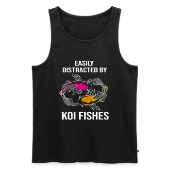 Koi Fisch Koi Karpfen Koi Koi Koi Koi - Männer Premium Bio Tank Top - Schwarz - Vorne - AI Model Male 178 light (178cm)