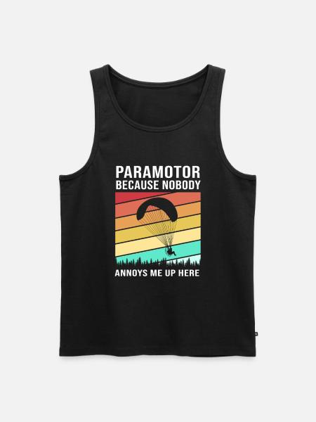 Paragliding Skydive - Men's Premium Organic Tank Top - black