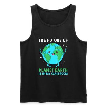 Earth Day - Männer Premium Bio Tank Top - Schwarz - Vorne - AI Model Male 178 light (178cm)