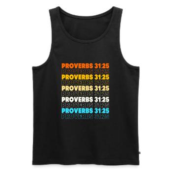 Bibel Spruch Jesus Christ Bibelvers Kapitel 32 - Männer Premium Bio Tank Top - Schwarz - Vorne - Michal (187cm)