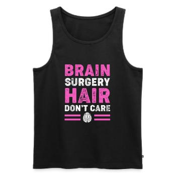 Gehirn Aneurysma - Männer Premium Bio Tank Top - Schwarz - Vorne - AI Model Male 178 light (178cm)