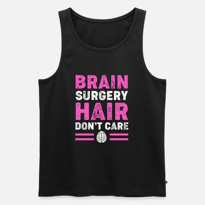 Gehirn Aneurysma - Männer Premium Bio Tank Top - Schwarz