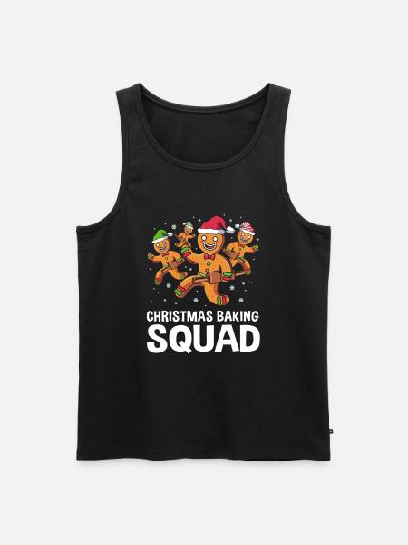Gingerbread Man Christmas Gingerbread Gingerbread - Men's Premium Organic Tank Top - black