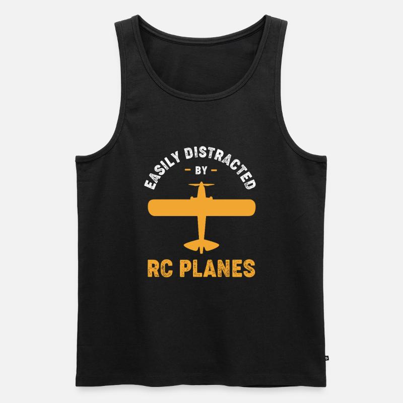 Modellflugzeug Modellflug - Männer Premium Bio Tank Top - Schwarz
