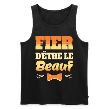 Fier D'Être Le Beauf Idée Pour Beau-Frère - Débardeur bio Premium Homme - noir - Devant - Michal (187cm)