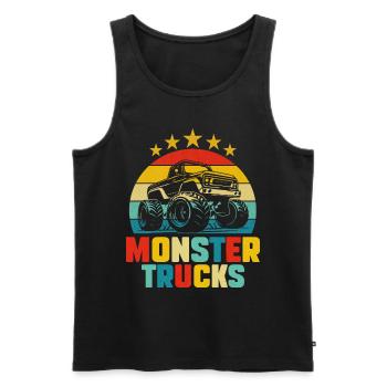 Auto Monster Truck Geburtstagskind Mann - Männer Premium Bio Tank Top - Schwarz - Vorne - Michal (187cm)
