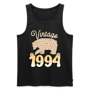 Bär 1994 Geburtstagsfeier Frau 30 Jahre - Männer Premium Bio Tank Top - Schwarz - Vorne - AI Model Male 178 light (178cm)