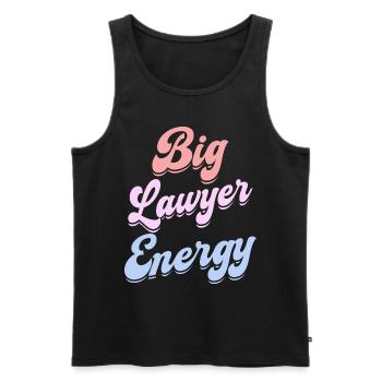 Energischer Anwalt Richter Jurist Anwalt - Männer Premium Bio Tank Top - Schwarz - Vorne - AI Model Male 178 light (178cm)