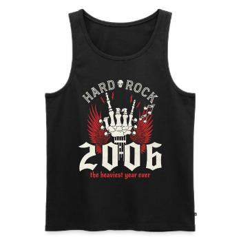 Rockjahr 2006 Partymusiker 18 Jahre Jubiläum - Männer Premium Bio Tank Top - Schwarz - Vorne - Michal (187cm)