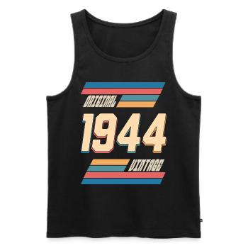 Original 1944 Geburtstag 80 Jahre Jubiläum - Männer Premium Bio Tank Top - Schwarz - Vorne - Michal (187cm)