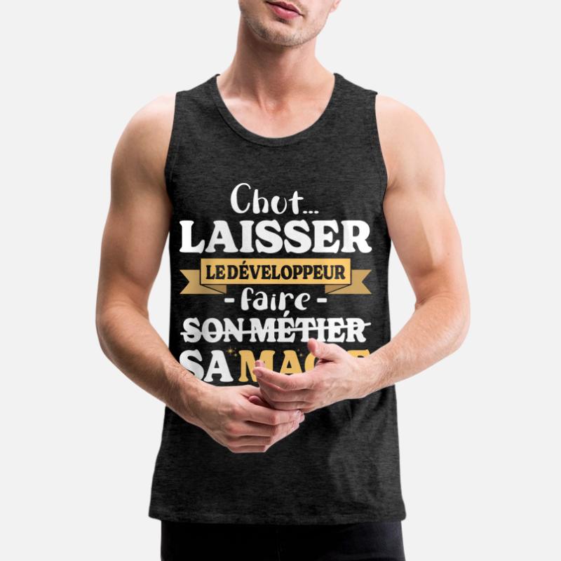 Developer Makes His Magic Humor Dev Men's Premium Organic Tank Top