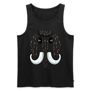 Humor Mammut Wollkostüm Mammut Männer - Männer Premium Bio Tank Top - Schwarz - Vorne - Michal (187cm)