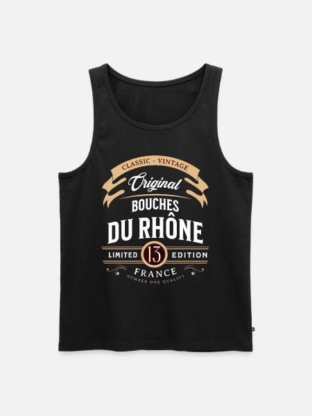 Bouches-du-Rhône Department France - Men's Premium Organic Tank Top - black