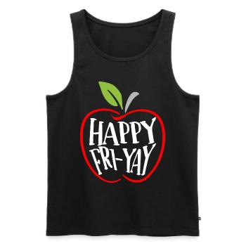 Humor Friday Lehrer-Wochenende - Männer Premium Bio Tank Top - Schwarz - Vorne - Michal (187cm)