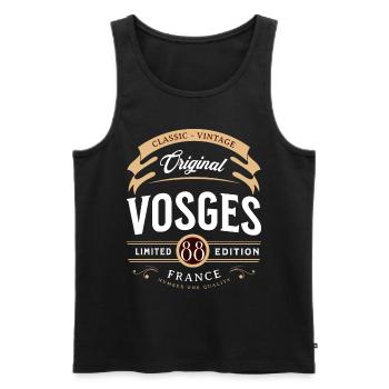 Departamento Vogesen, Frankreich - Männer Premium Bio Tank Top - Schwarz - Vorne - AI Model Male 178 light (178cm)
