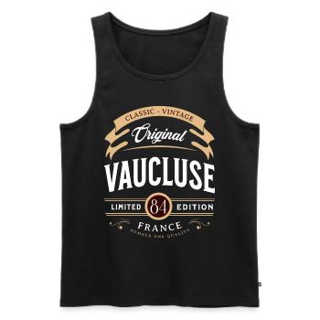 Departamento Vaucluse, Frankreich - Männer Premium Bio Tank Top - Schwarz - Vorne - Michal (187cm)