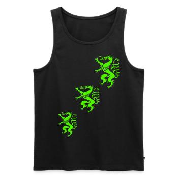 Steiermark - Männer Premium Bio Tank Top - Schwarz - Vorne - Michal (187cm)