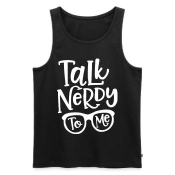 Nerd - Débardeur bio Premium Homme - noir - Devant - Michal (187cm)