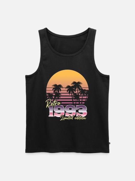 SW 1993 retro begränsad upplaga - Ekologisk premium tanktopp herr - svart