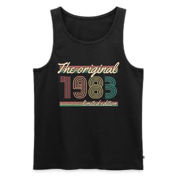 ST 1983 The original limited edition - Men's Premium Organic Tank Top - black - Front - Michal (187cm)