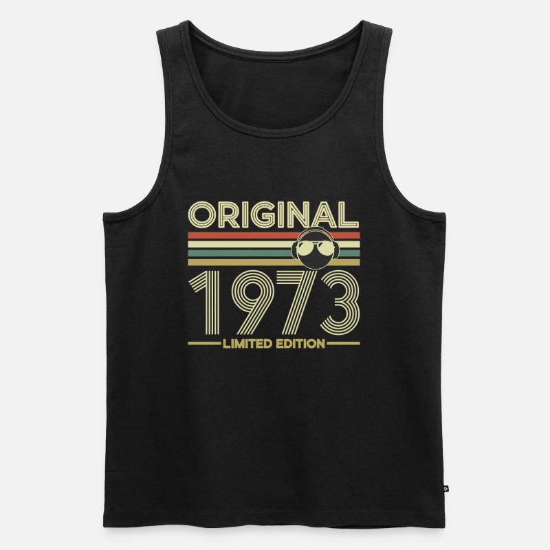 1973 - Männer Premium Bio Tank Top - Schwarz