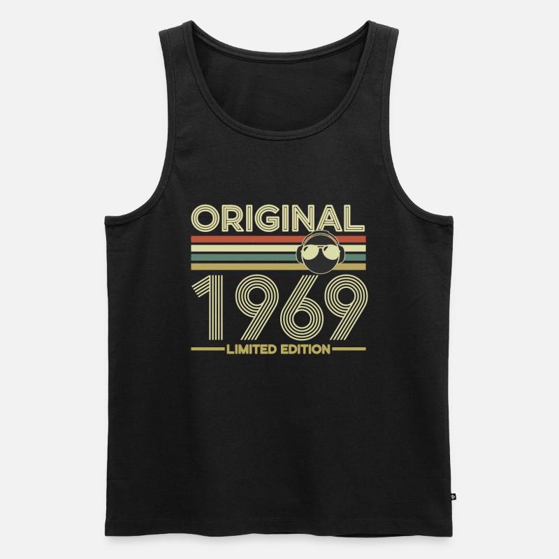 1969 - Männer Premium Bio Tank Top - Schwarz