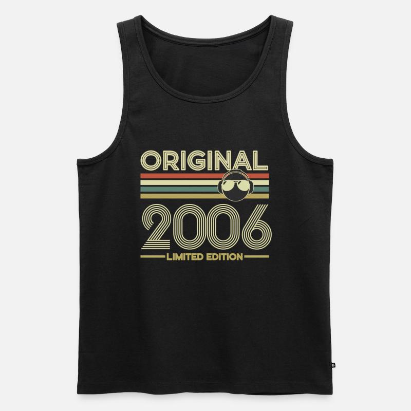 2006 - Männer Premium Bio Tank Top - Schwarz