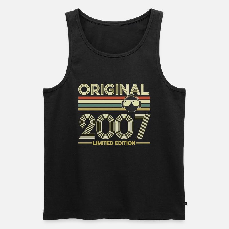 2007 - Männer Premium Bio Tank Top - Schwarz