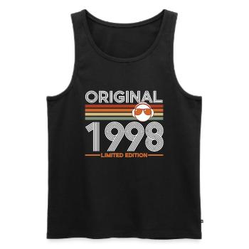 1998 - Männer Premium Bio Tank Top - Schwarz - Vorne - Michal (187cm)