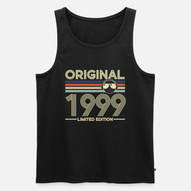 1999 - Männer Premium Bio Tank Top - Schwarz