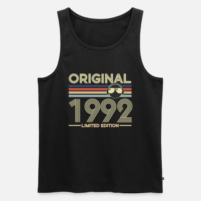 1992 - Männer Premium Bio Tank Top - Schwarz