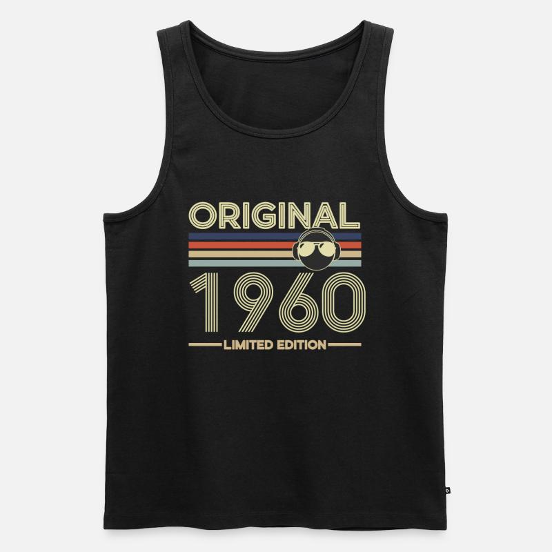 1960 - Männer Premium Bio Tank Top - Schwarz