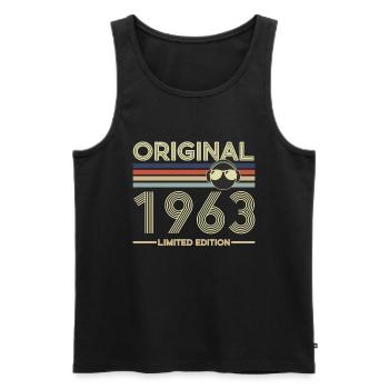 1963 - Männer Premium Bio Tank Top - Schwarz - Vorne - Michal (187cm)