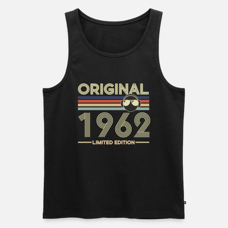 1962 - Männer Premium Bio Tank Top - Schwarz